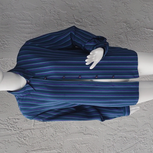 KORET LADIES MULTI-COLOR  STRIPPED BLOUSE/TOP (Plus Size 16) - Picture 9 of 17